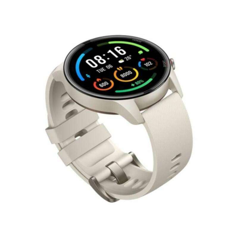 Beige smart watch