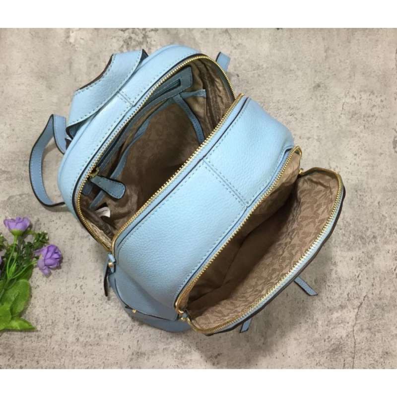 Promo MK Rhea Large Leather Backpack di 