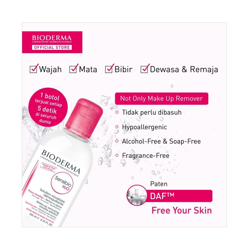 Jual Bioderma Sensibio H2o Makeup Removing Micellar Water For Sensitive Skin 250 Ml Online November 2020 Blibli
