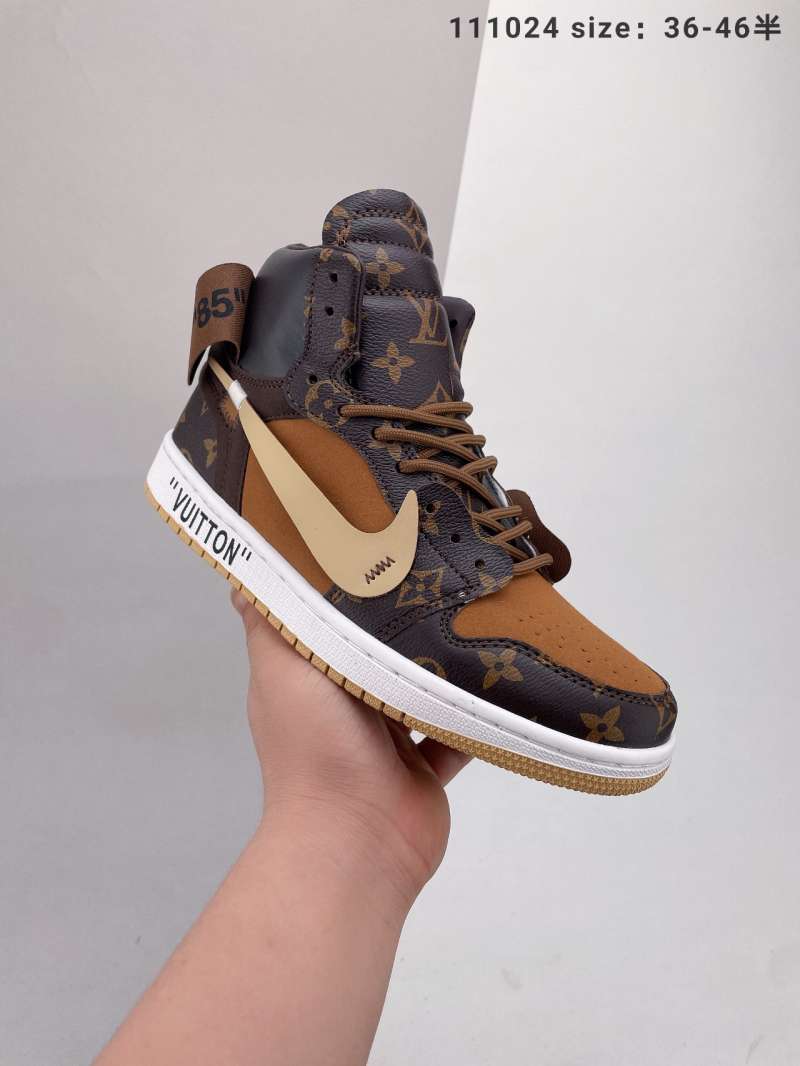 Jual Men's shoe NIKE AIR Jordan aj1 x Louis Vuitton x off white aq0818-202  ow co branded guest edition LV Jord Running sneakers Basketball shoes - 36  di Seller Li Liwei Shop -