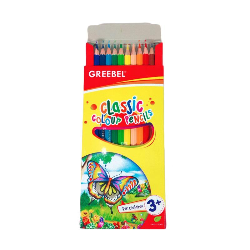 Jual Pensil Warna Half Classic Greebel 7012 12 Colour Alat