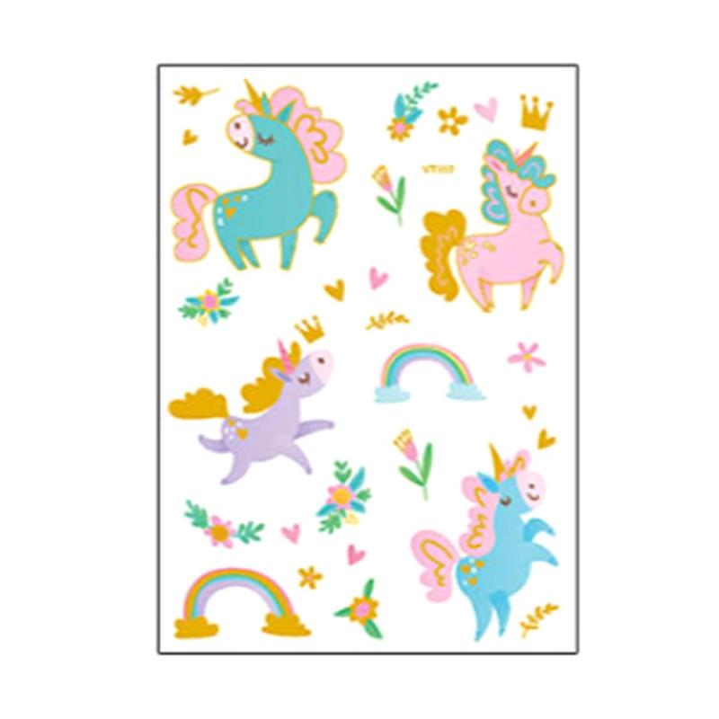Jual Eds Vt 552 Waterproof Cartoon Cute Unicorn Body Art Temporary