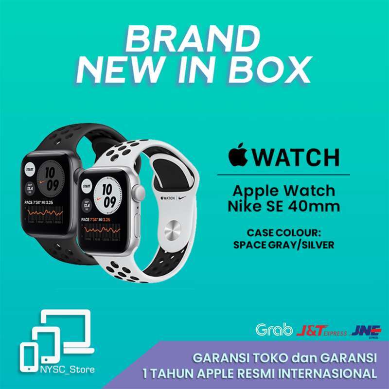 Promo Apple Watch SE Nike 40mm Space Gray / Silver Black Anthracite di  Seller nysc Official Store - Kota Jakarta Barat, DKI Jakarta | Blibli