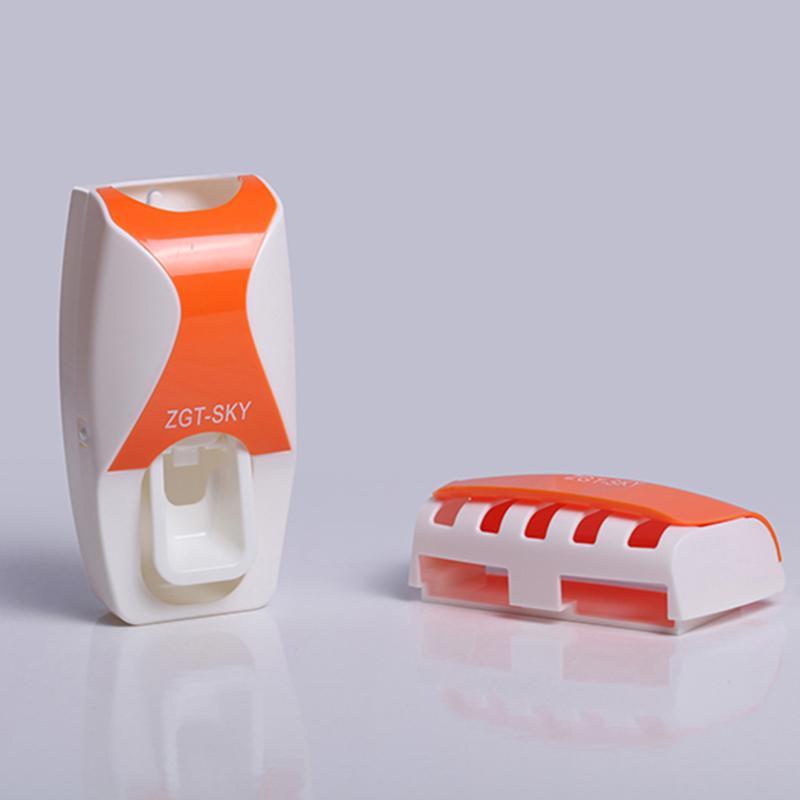 Jual Best Wall Mount Rack Automatic Toothpaste Dispenser Wall Mount Rack Automatic Toothpaste
