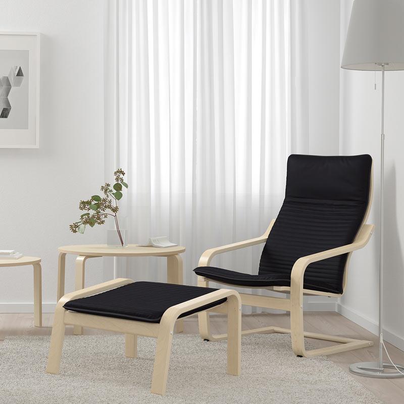 Jual Ikea Poang Kursi Berlengan Veneer Kayu Birch Bantal Knisa Online September 2020 Blibli Com