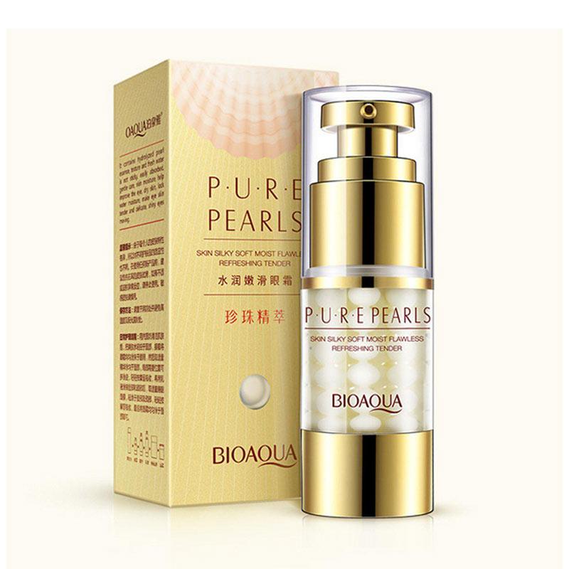 Jual Bioaqua Pearl Collagen Hyaluronic Acid Serum Anti Wrinkle Aging Eye Essence Cream Online September 2020 Blibli Com