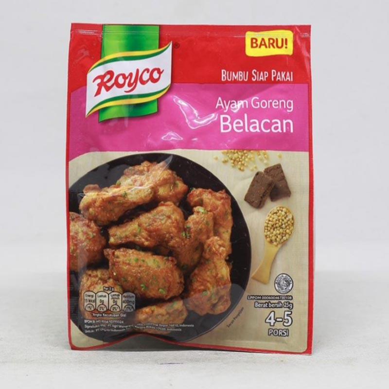 Jual Royco Ayam Goreng Belacan Bumbu Masak Instan 25 G Online Januari 2021 Blibli