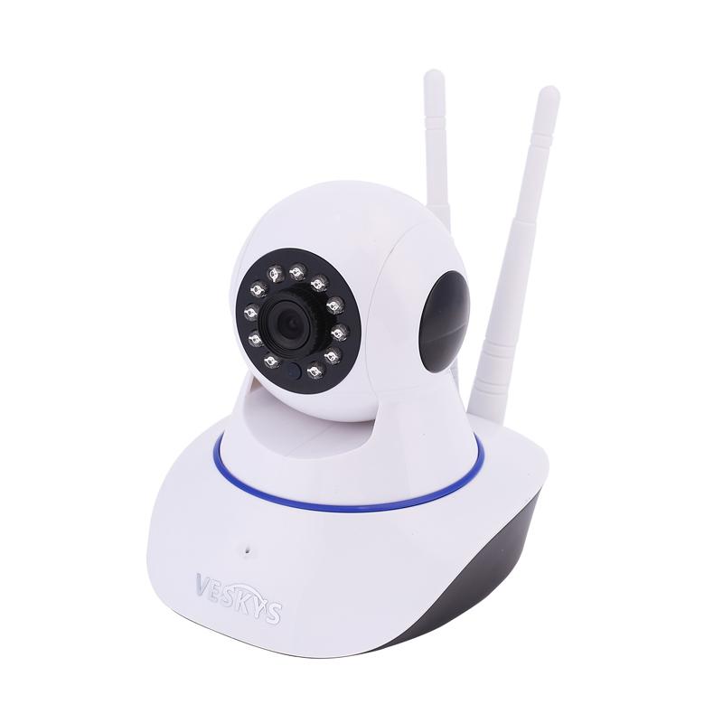 Blue Plater Smart Baby Monitor WiFi Video Home Security Camera with P2P Night Vision Record Video Two-Way Audio Motion Detected Support TF Card for iPhone iPad Android Smartphone