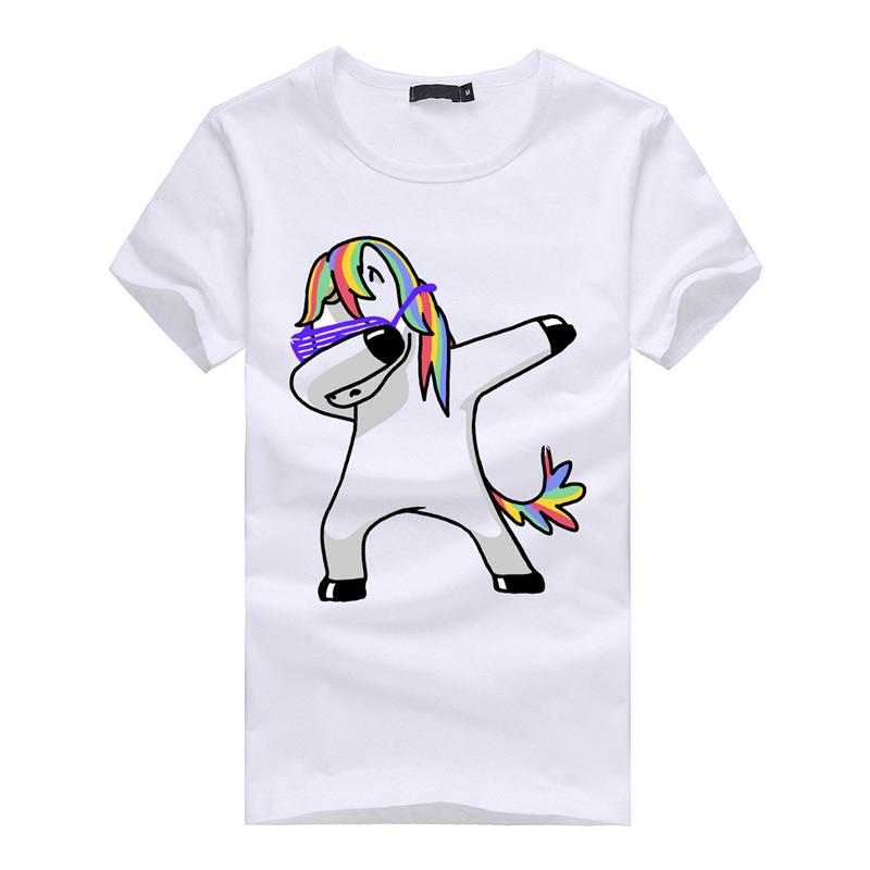 Jual Eds 3d Unicorn No Angle Series Cotton Short Sleeved T Shirt