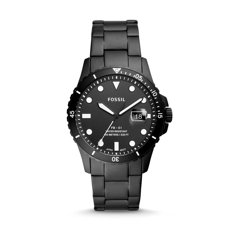 Jual Fossil FB-01 Three-Hand Date Black 