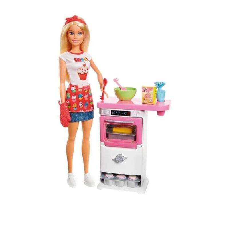jual barbie bakery chef doll and playset boneka permainan toy online september 2020 blibli com