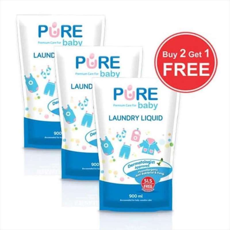 Jual Pure Baby Laundry Liquid 900ml 3pcs Online Februari 2021 Blibli