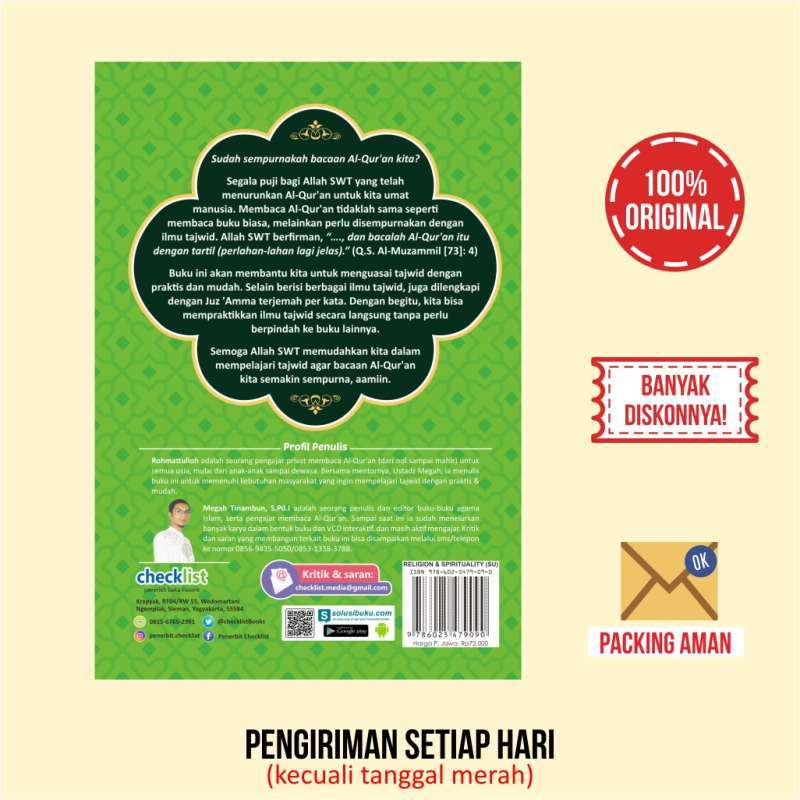 Jual Buku Belajar Al Qur An Praktis Mudah Kuasai Tajwid Online Oktober 2020 Blibli Com