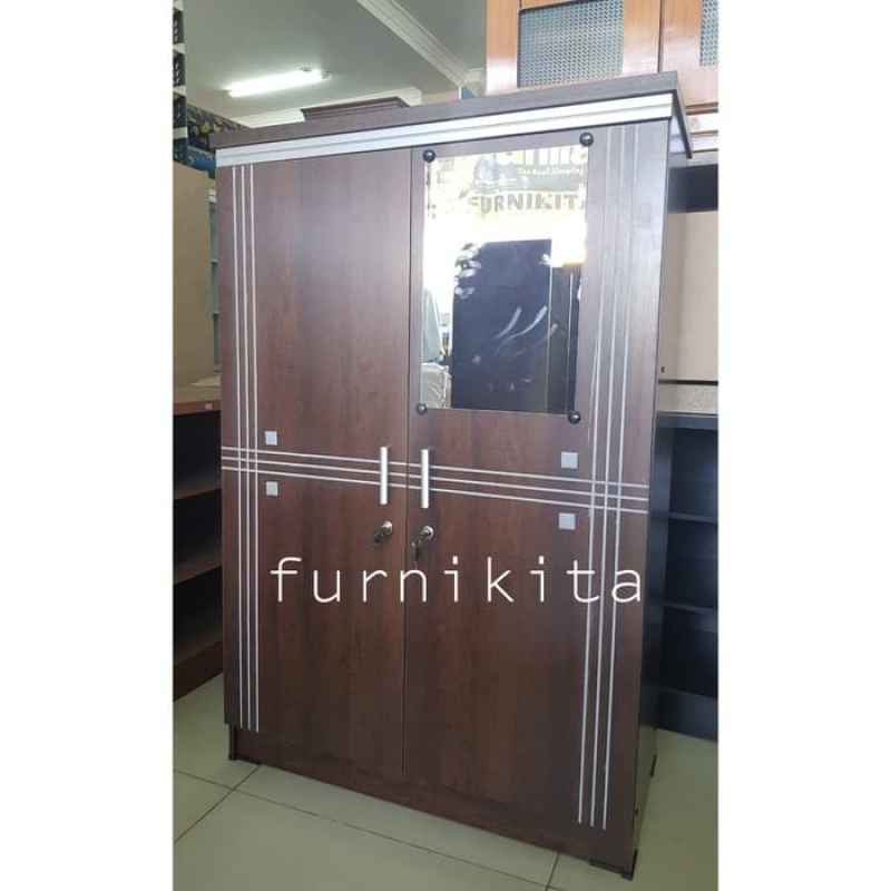 Jual Lemari Pakaian Kayu Baby Locker Dengan Kaca Lt02 Online November 2020 Blibli Com
