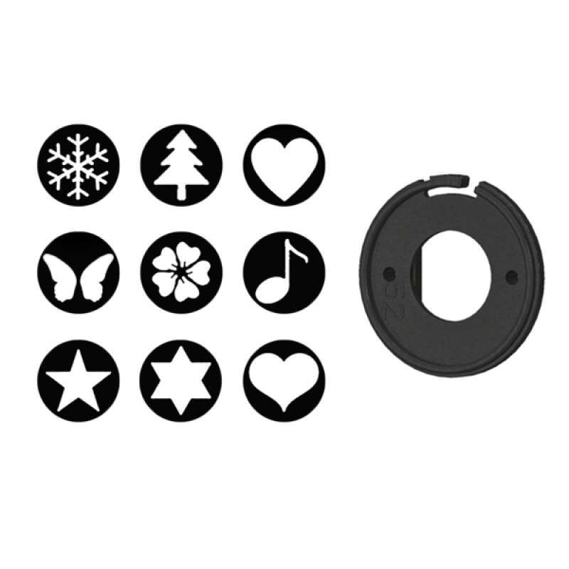 Gazechimp 52mm Bokeh Kit Effetti Speciali Spot Card Star Flower Music & Camera Lens cap 