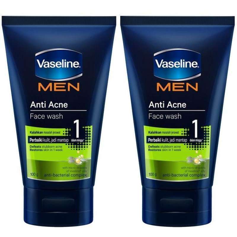 vaseline men anti acne face wash