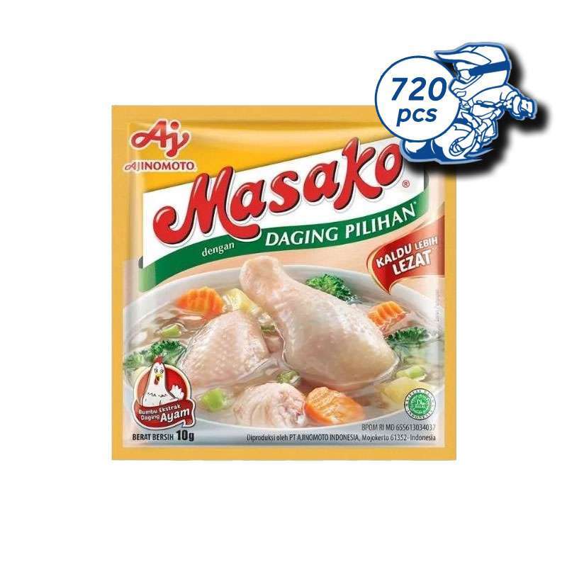 Jual Masako Ayam Bumbu Penyedap Rasa 9 Gr 10 Gr X 720 Pcs 60 Renteng 6 Pak 1 Karton Ajinomoto Online Januari 2021 Blibli