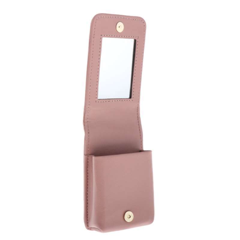 Jual Pu Leather Lipstick Case With Mirror Makeup Jewelry Box Organizer For Purse Online November 2020 Blibli Com