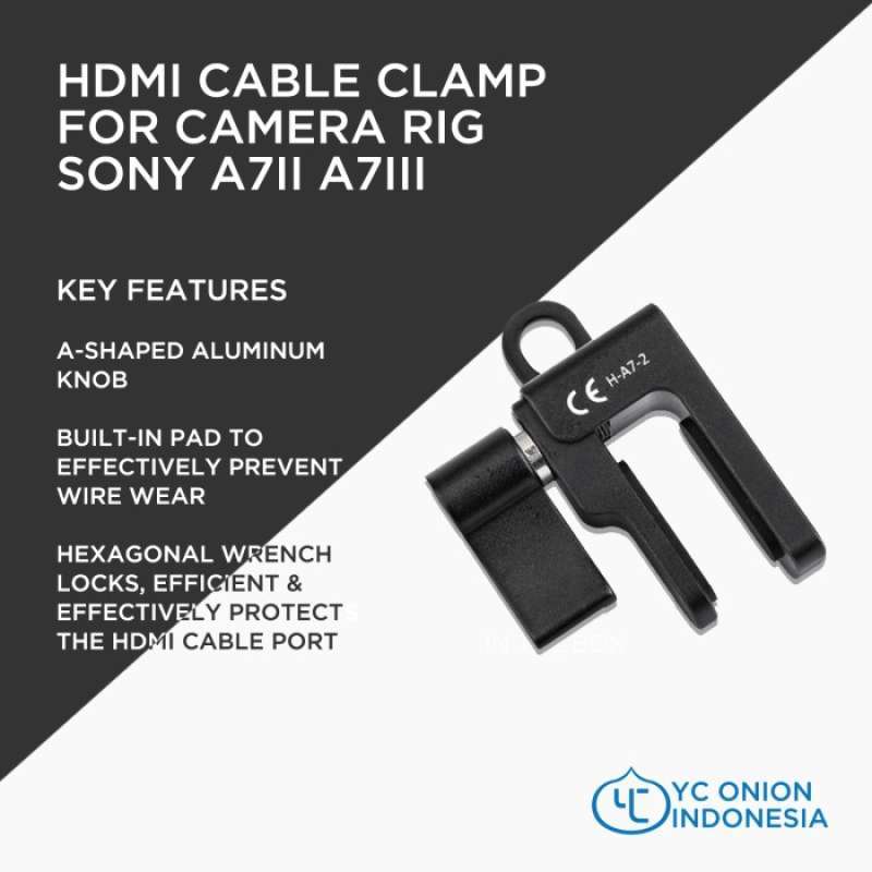 YC Onion HDMI Cable Clamp For Camera Rig Sony A7II A7III