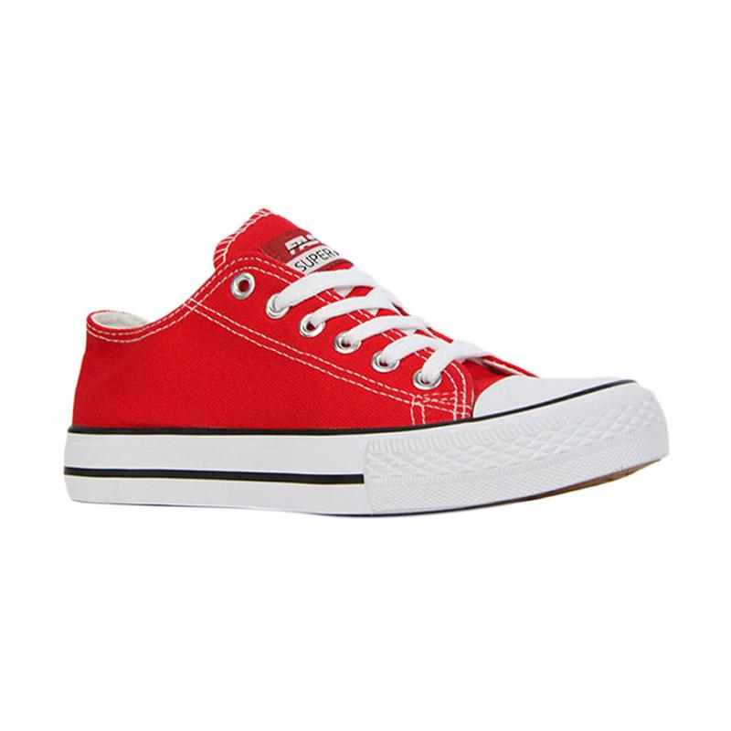 Faster 1603-03 Kanvas Sneaker Shoes - Red