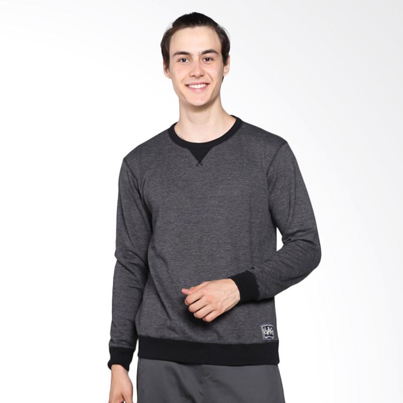 Limback Black Strip Sweater - Hitam [3010]