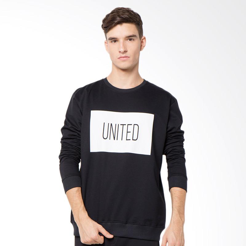 ANYE United Block Sweater Pria - Black