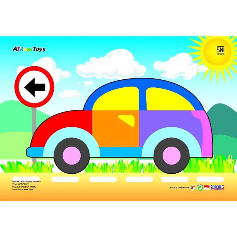 Jual Atham Toys Puzzle Stiker Gambar Mobil Online Harga Cartoon