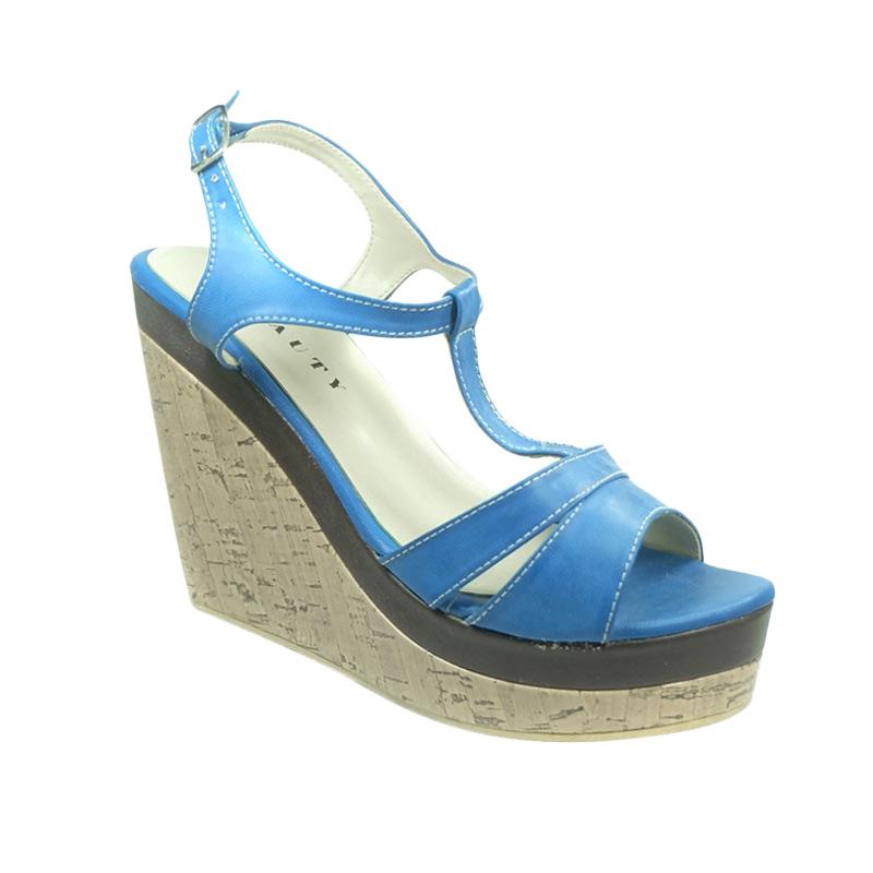 Beauty Shoes 744 Wedges - Blue
