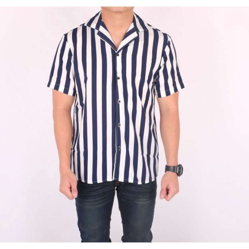 Jual Kemeja Pria Lengan Pendek Salur Online Februari 2021 Blibli