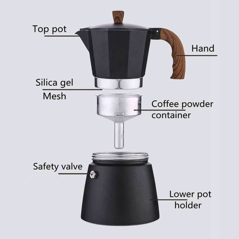 Promo Stovetop Espresso Maker Moka Pot 