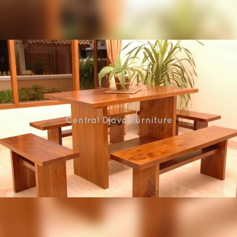 Jual Kursi Meja Makan Garden Solid Minimalis Outdoor Kayu Jati Jepara Online April 2021 Blibli Meja makan papanan kayu jati. kursi meja makan garden solid minimalis outdoor kayu jati jepara