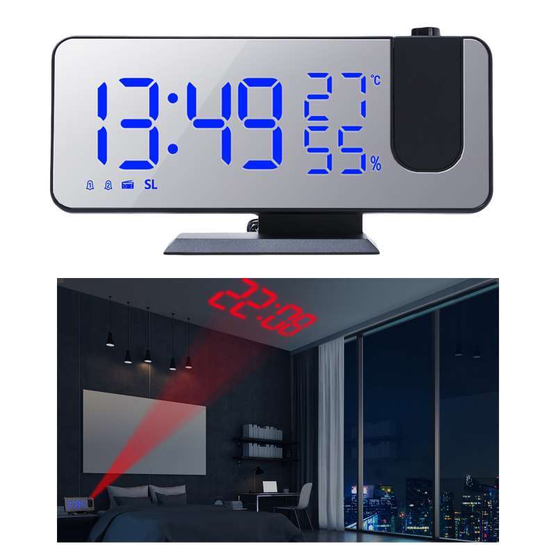 Promo Projection Alarm Clock Fm Radio, Alarm Clock Bedroom