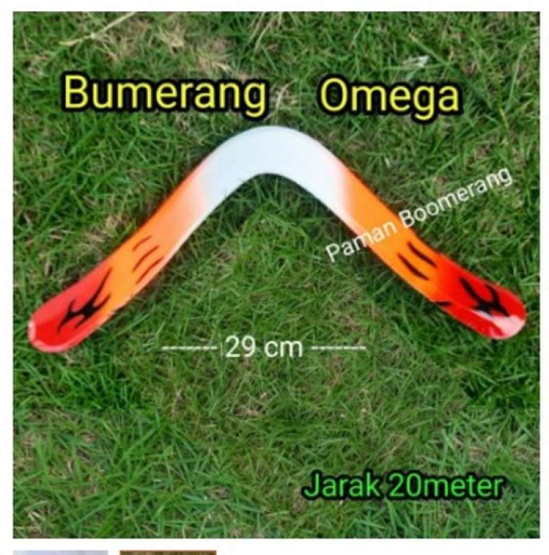 bumerang boomerang outdoor omega jarak 20m