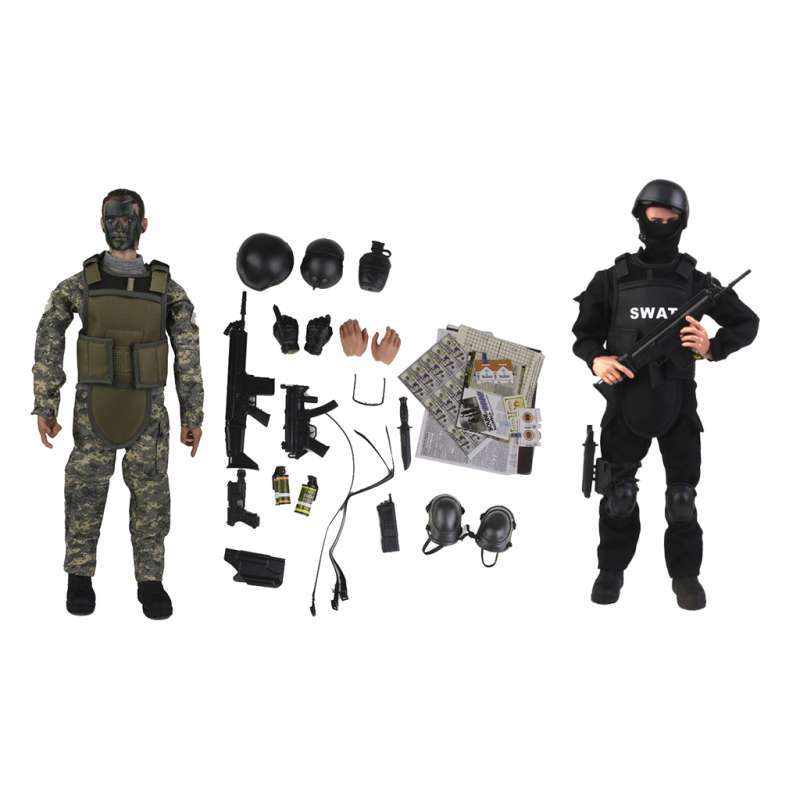 1/6 12'' Action Figure Doll Model Movable Army Combat SWAT&ACU Soldier Kit 
