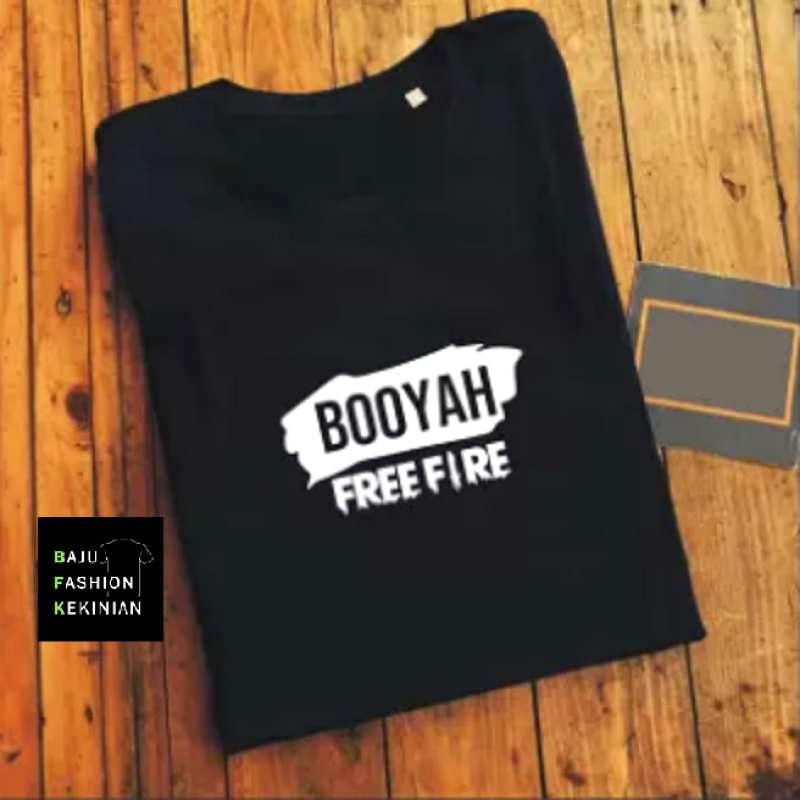 Jual Baju Fashion Kekinian Kaos Booyah Free Fire Varian 3 Warna Kaos Keren Kaos Casual Kaos Trendi Murah Mei 2021 Blibli