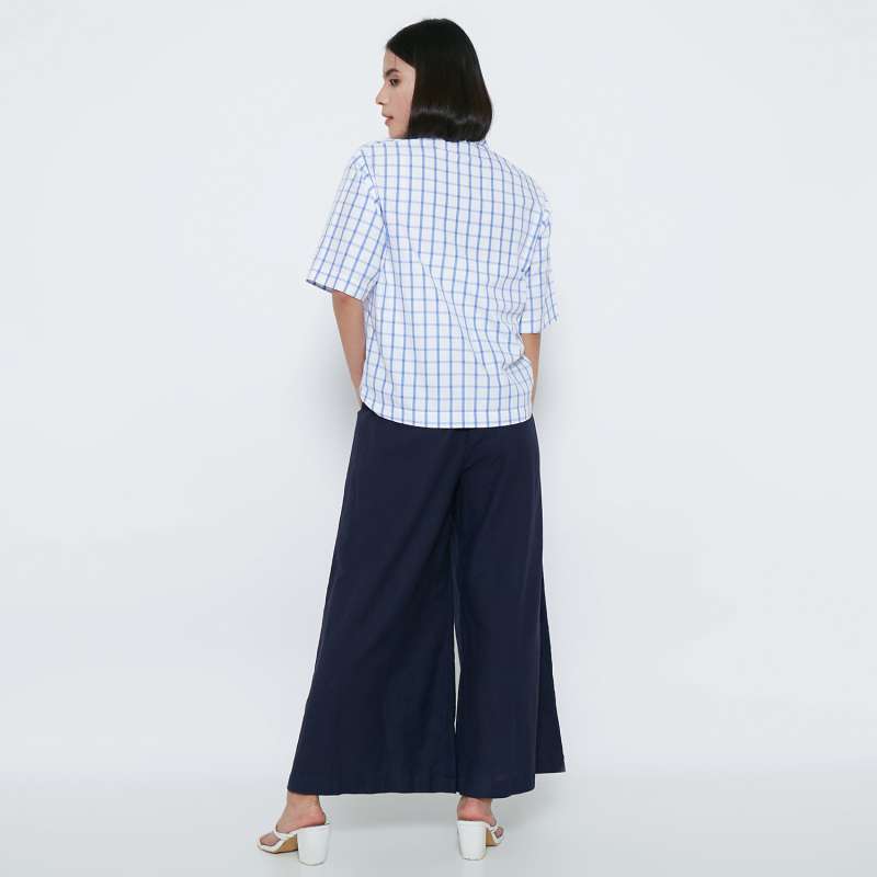 Jual Zayn Wide Culottes Navy Blue 