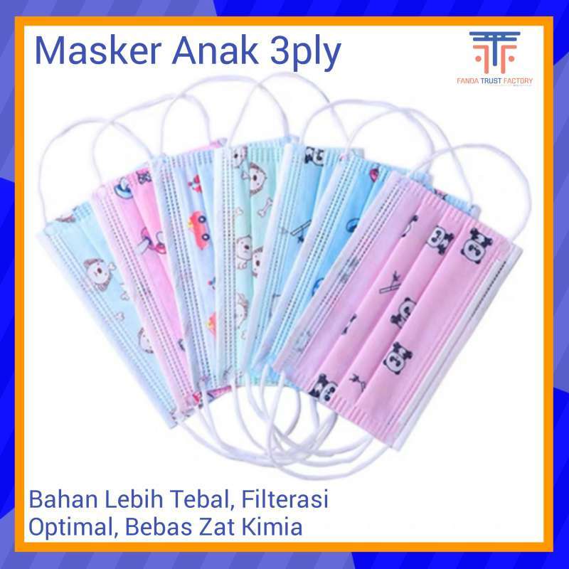 Jual Kids Masker 3ply Earloop Masker Anak Motif Kartun Lucu 10pcs Masker Untuk Anak Kecil Motif Karakter Lucu Masker Non Medis Online Maret 2021 Blibli