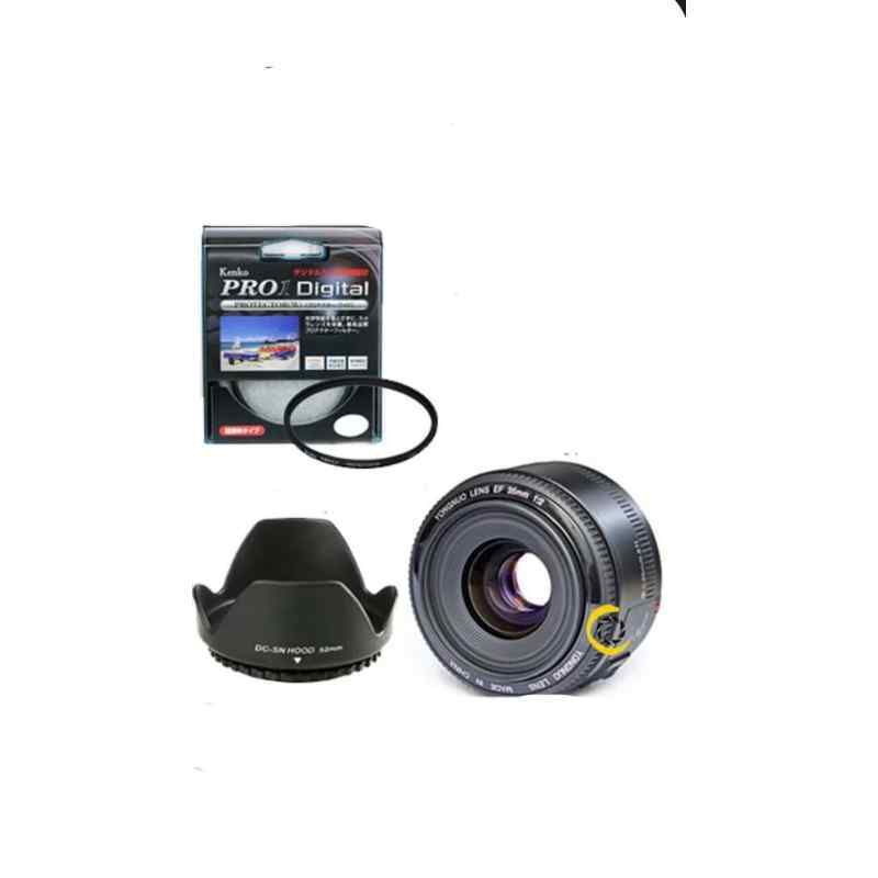 lensa yongnuo yn 35mm f2 for canon uv dan lenshood
