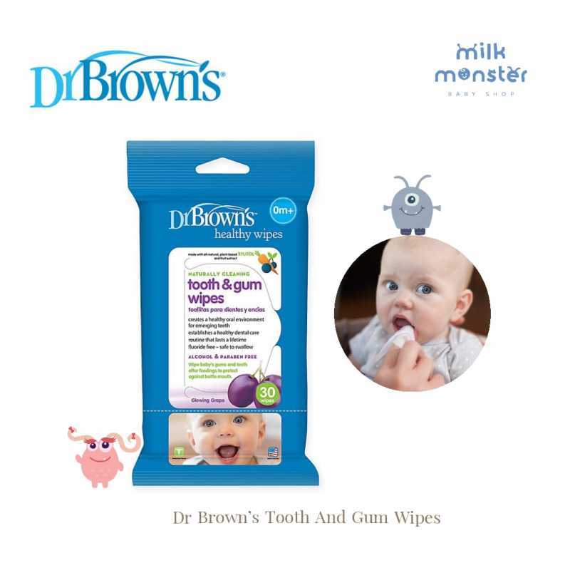 Dr brown's tooth discount and gum wipes