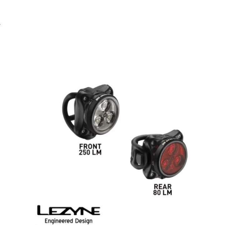 LIGHT PAIR LEZYNE ZECTO DRIVE PAIR LAMPU SEPEDA