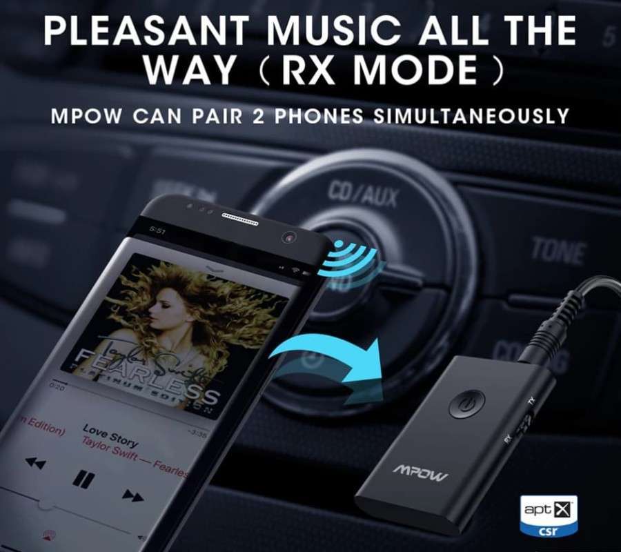 Jual MPOW BH283 Bluetooth Wireless Receiver Transmitter 2 in 1