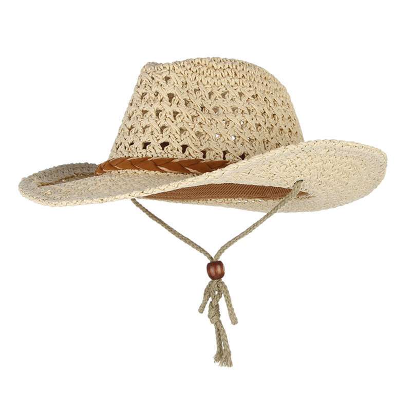 Adults Kids Western Cowboy Straw Hat 