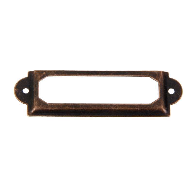 Jual 50x Drawer Cabinet Frame Label Tag Pull Handle File Name ...