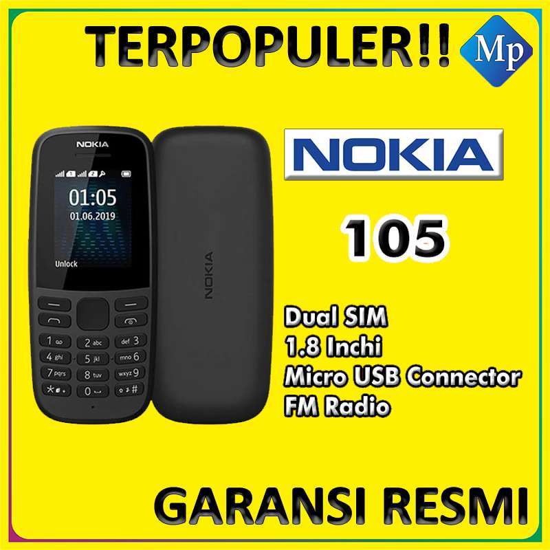 Jual Hp Nokia 105 King 2019 Garansi Resmi Tam Murah Mei 2021 Blibli
