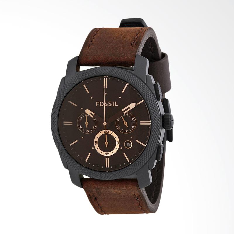 Fossil Jam Tangan Pria - Black Brown FS4656