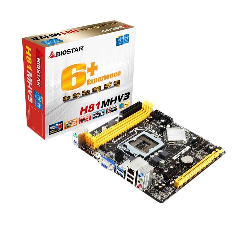 Jual Biostar H81 Mhv3 Socket 1150 Motherboard Murah Mei 2021 Blibli
