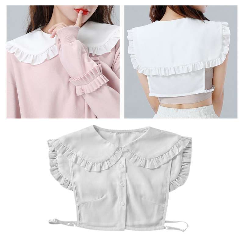 Promo Women's Chiffon Lace Faux Collar 