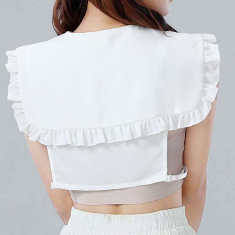 Promo Women's Chiffon Lace Faux Collar 