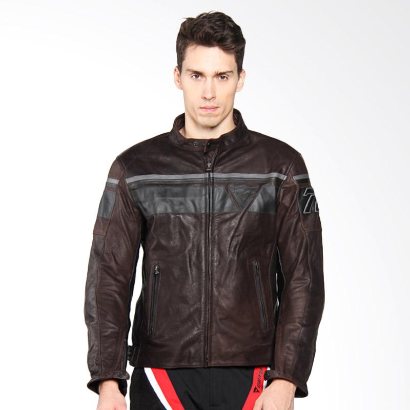 Jual Dainese Blackjack Perforated Leather Jaket Motor Dark Brown