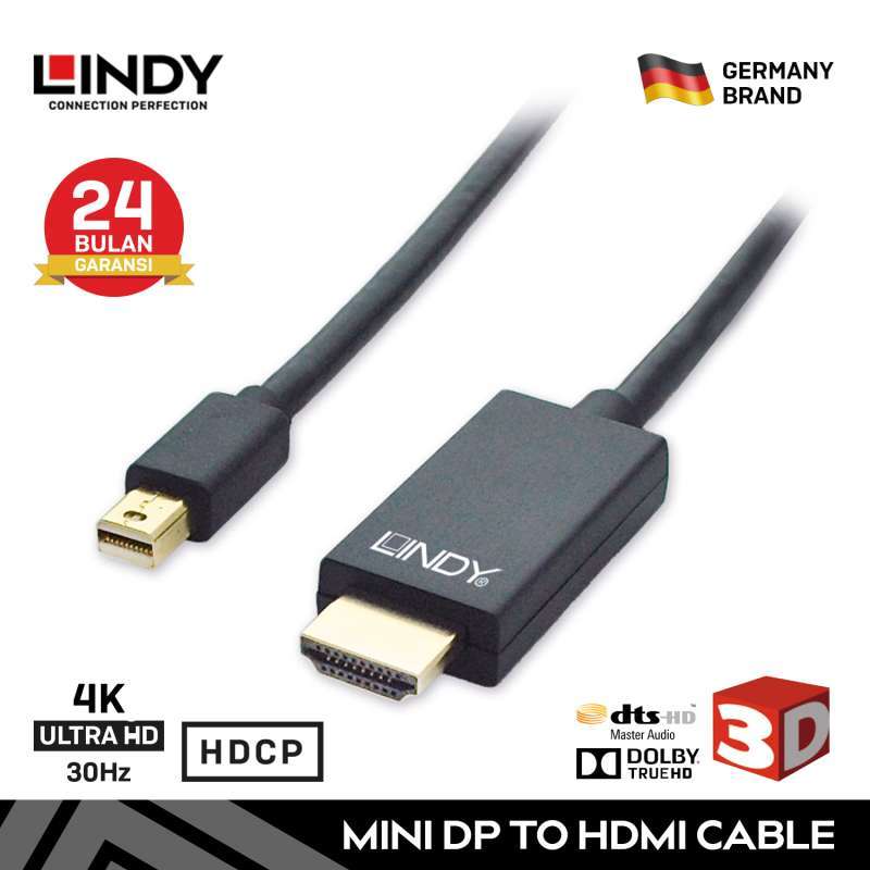 Jual LINDY 41722 Mini Display Port HDMI 